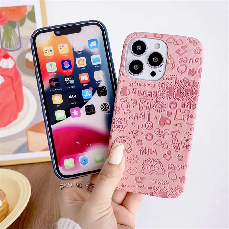 Love Cute Graffiti iPhone Case-Fonally-