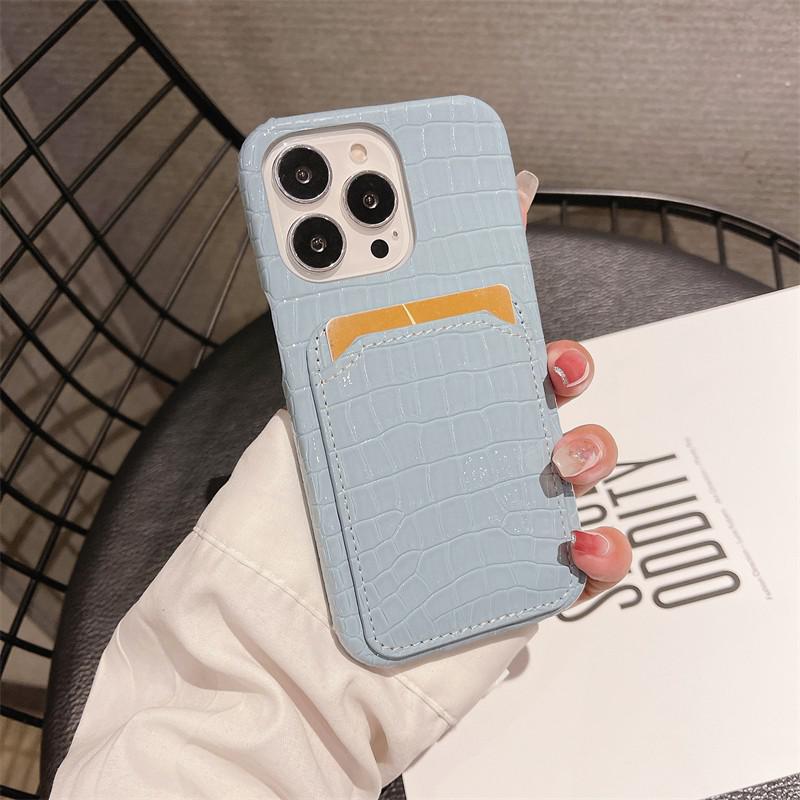 Luxury Crocodile Pattern iPhone Case-Fonally-For iPhone SE 2020-Blue-