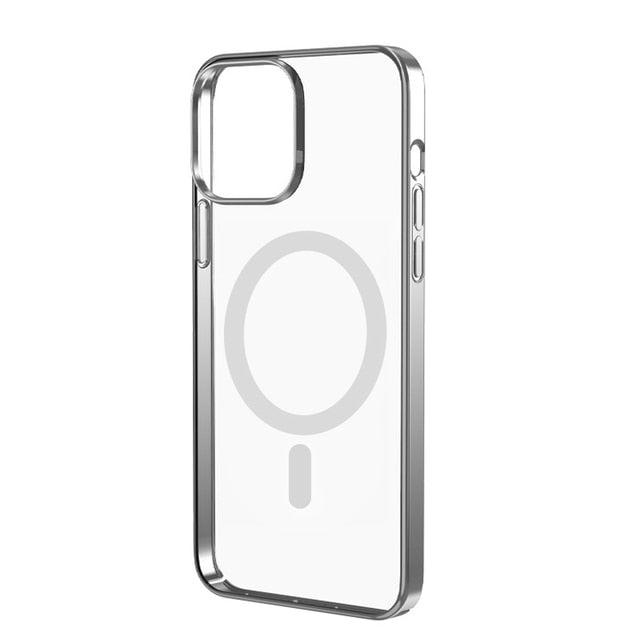 MagSafe Wireless Charging iPhone Cases-Fonally-Silver-For iPhone 13 Pro Max-