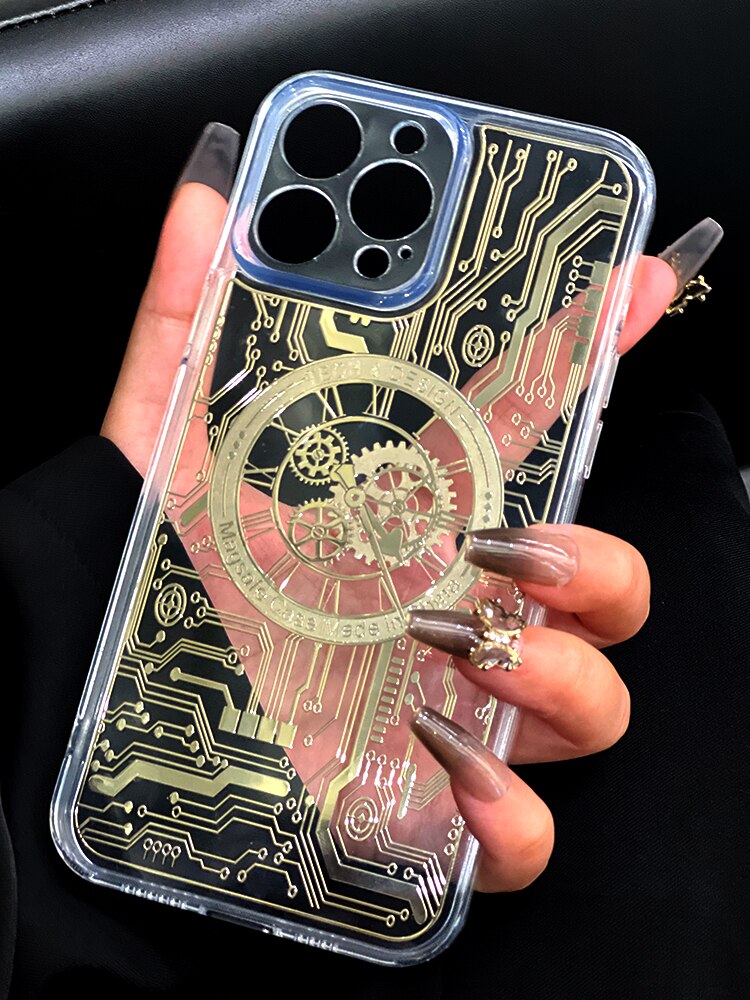 Mechanical Clock Circuit iPhone Case-Fonally-