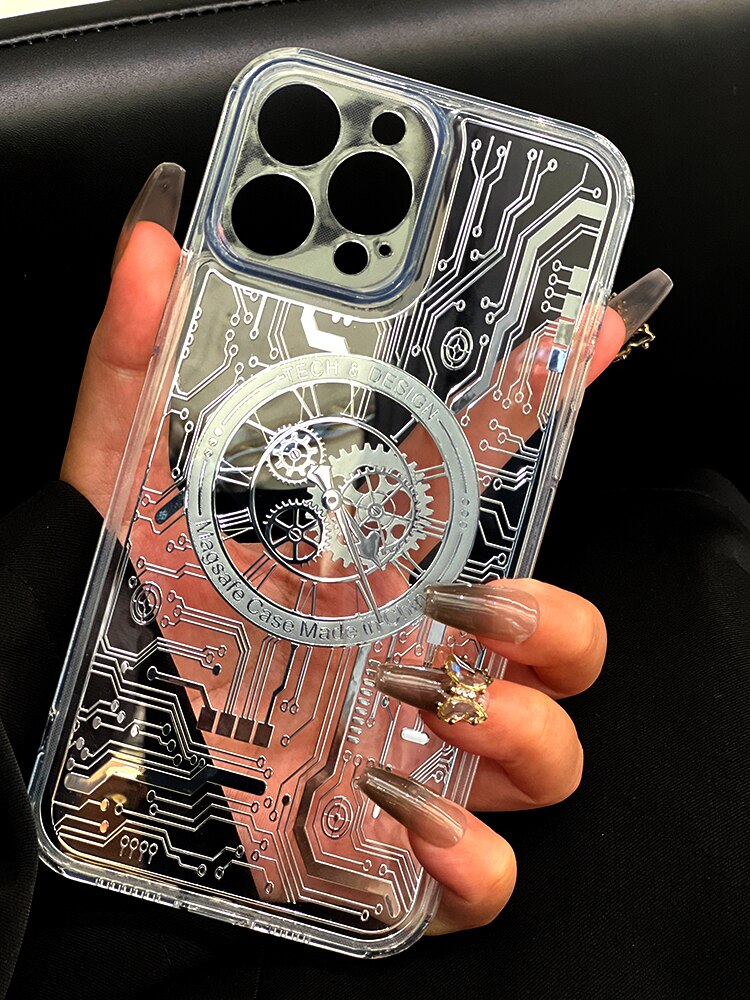 Mechanical Clock Circuit iPhone Case-Fonally-