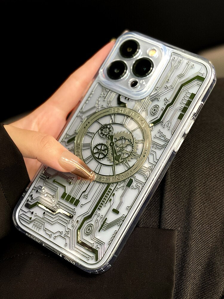 Mechanical Clock Circuit iPhone Case-Fonally-