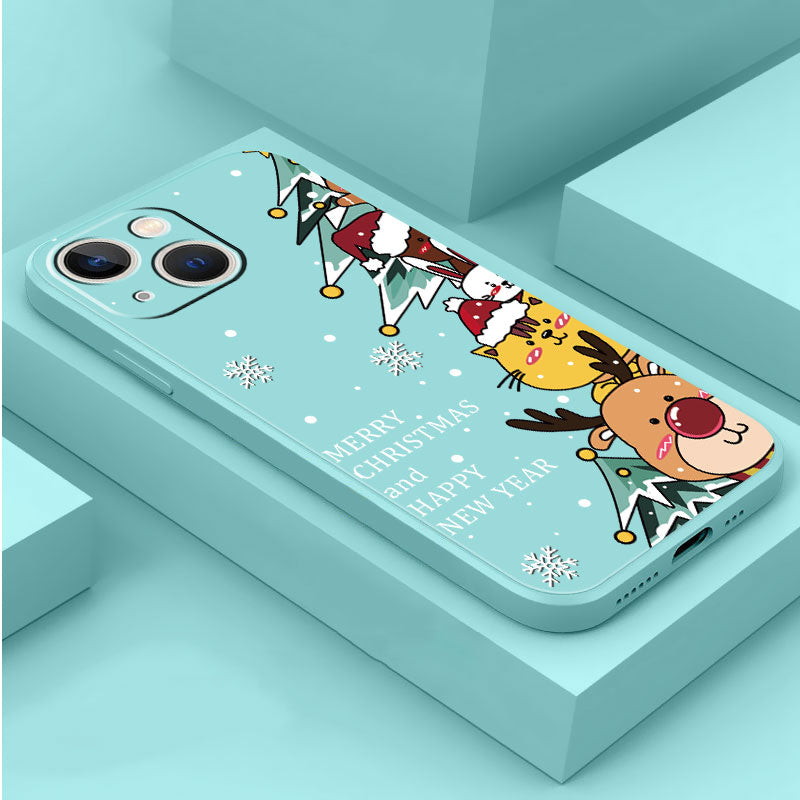 Merry Christmas & Happy New Year-Fonally-For iPhone 14-Blue 2-