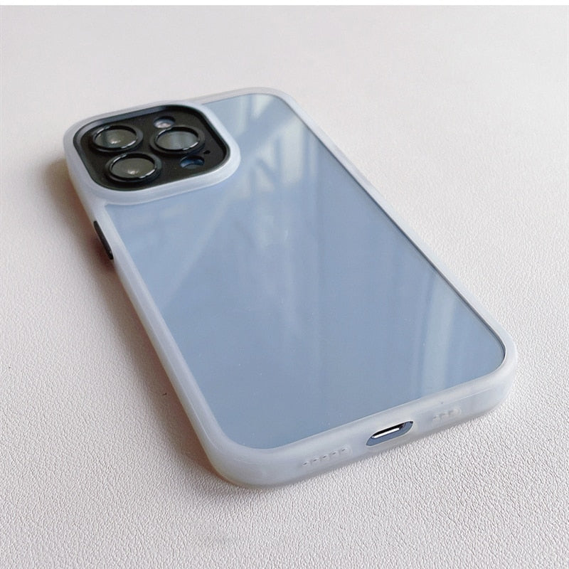 Metal Frame Full Camera Lens Covered iPhone Case-Fonally-