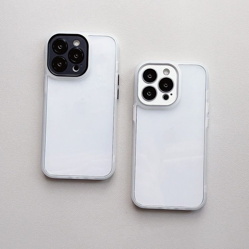 Metal Frame Full Camera Lens Covered iPhone Case-Fonally-