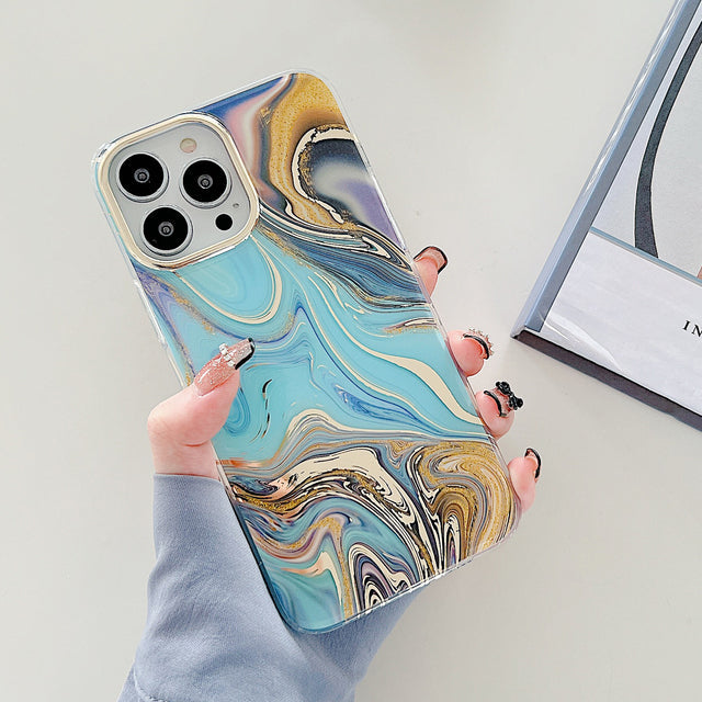 Ocean Flow Marble iPhone Case-Fonally-For iPhone 13 Pro Max-B-