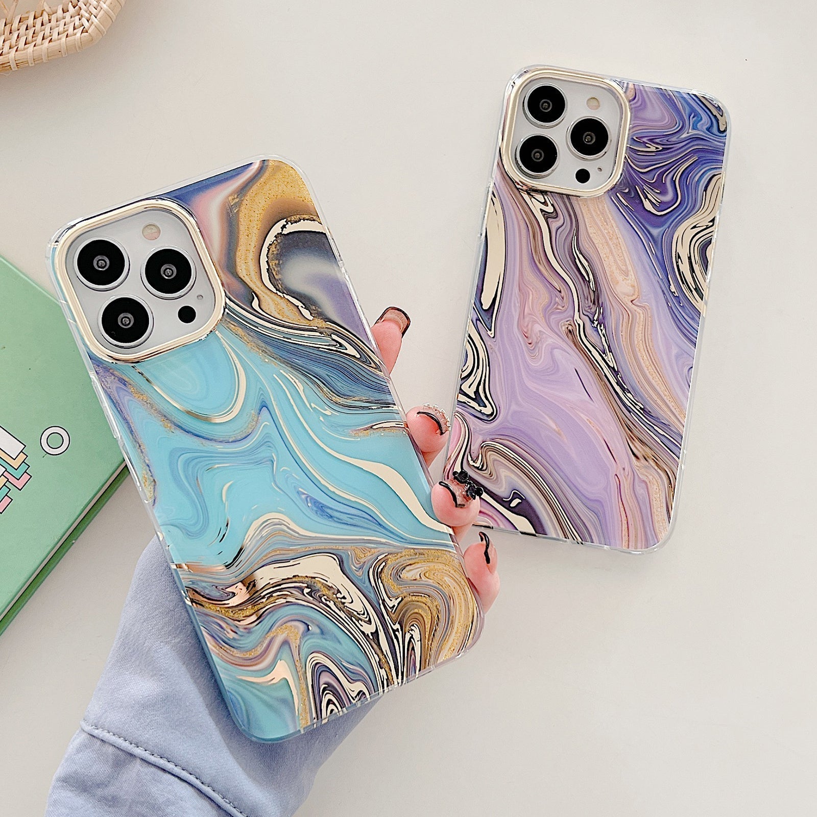 Ocean Flow Marble iPhone Case-Fonally-