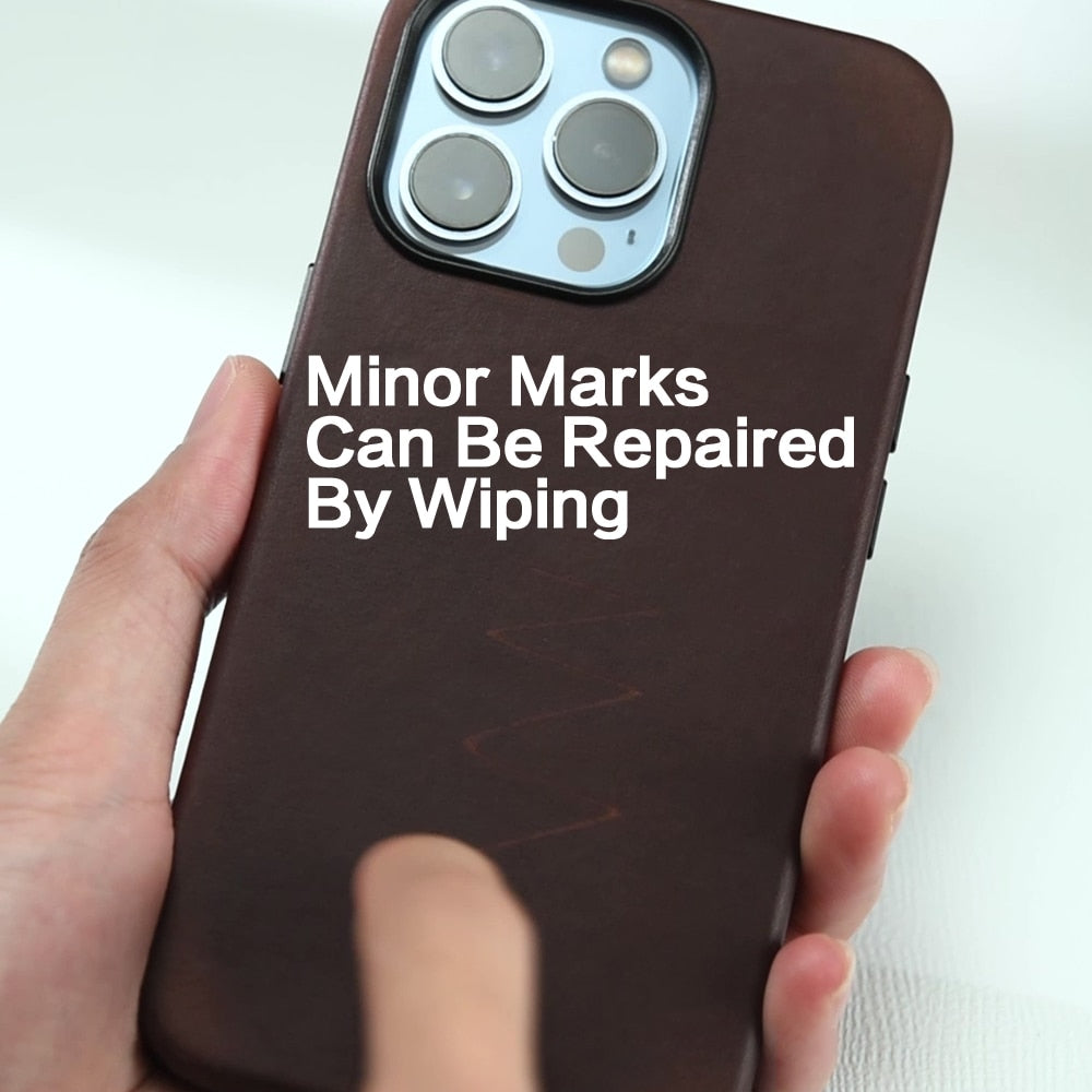 Pure Leather iPhone Case-Fonally-
