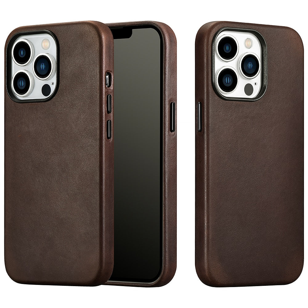 Pure Leather iPhone Case-Fonally-