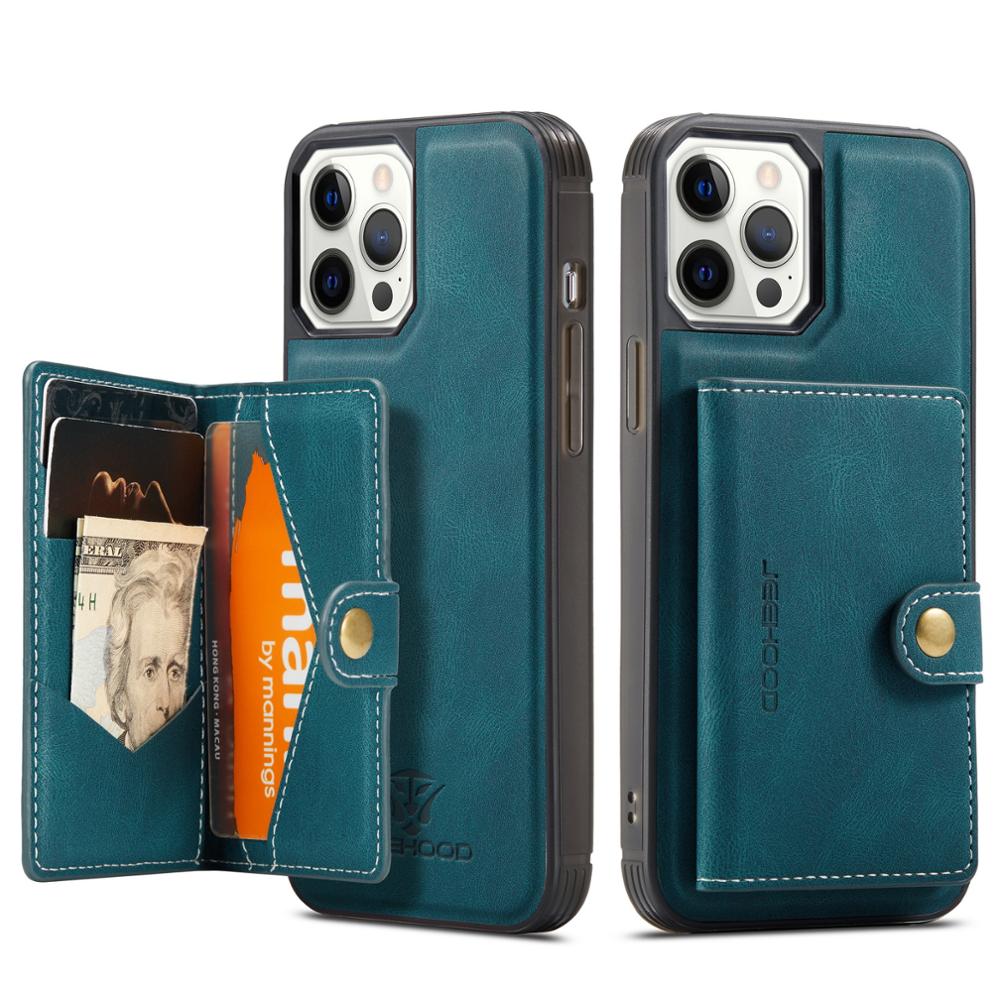 Removable Flip Card Wallet iPhone Case-Fonally-iPhone XS Max-Blue-