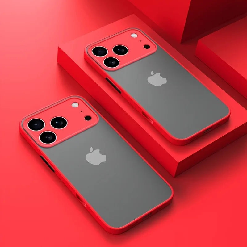 Shockproof Matte Silicone iPhone Case
