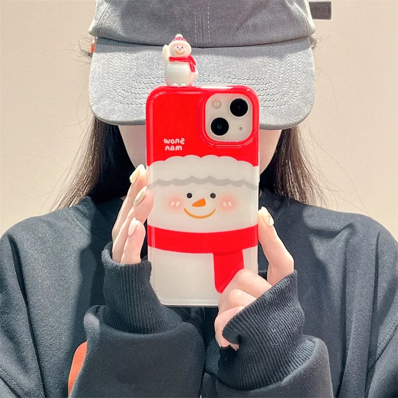 Christmas Snowman iPhone Case