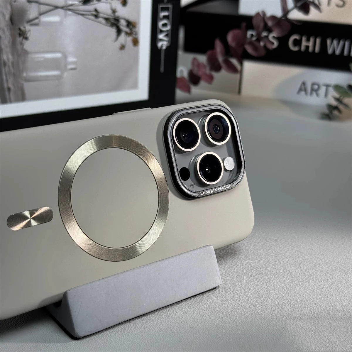 Luxury Solid Color Matte Magnetic Wireless Charge iPhone Case