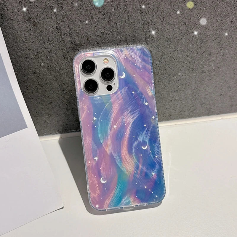 ChicCase Brushed Gradience Starry iPhone Case