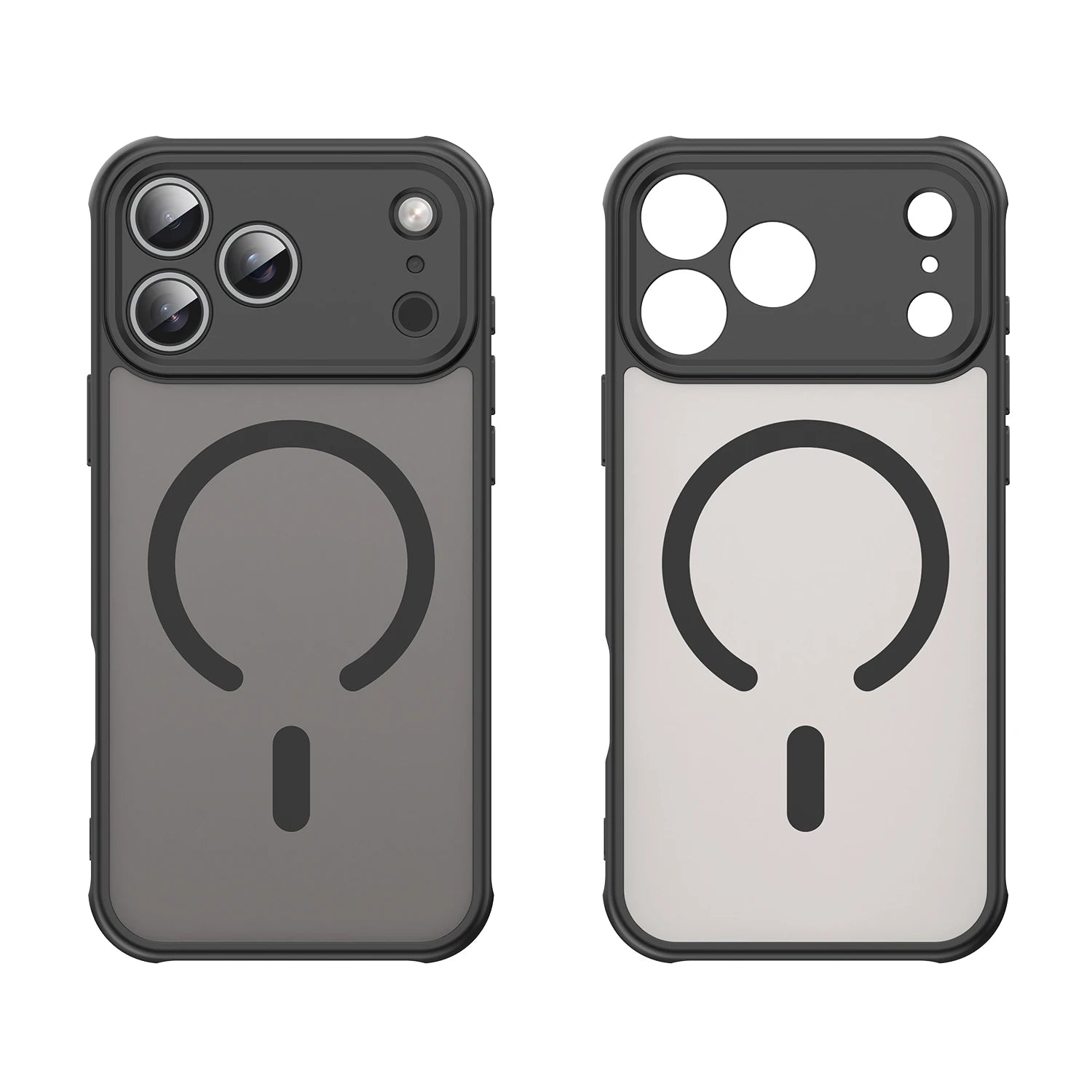 Shockproof Matte Silicone MagSafe Compatible iPhone Case