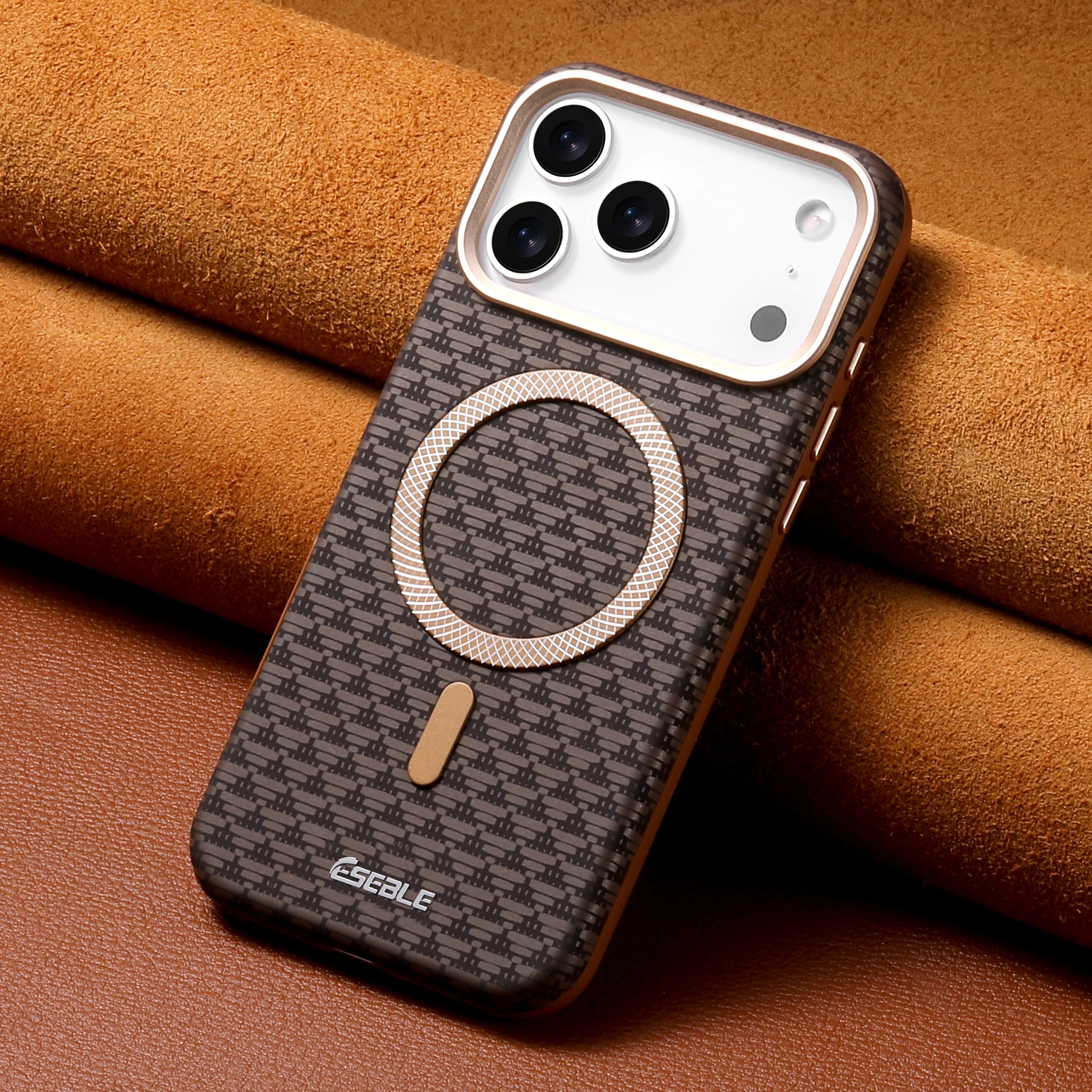 Premium Bitmap Leather Magnetic iPhone Case