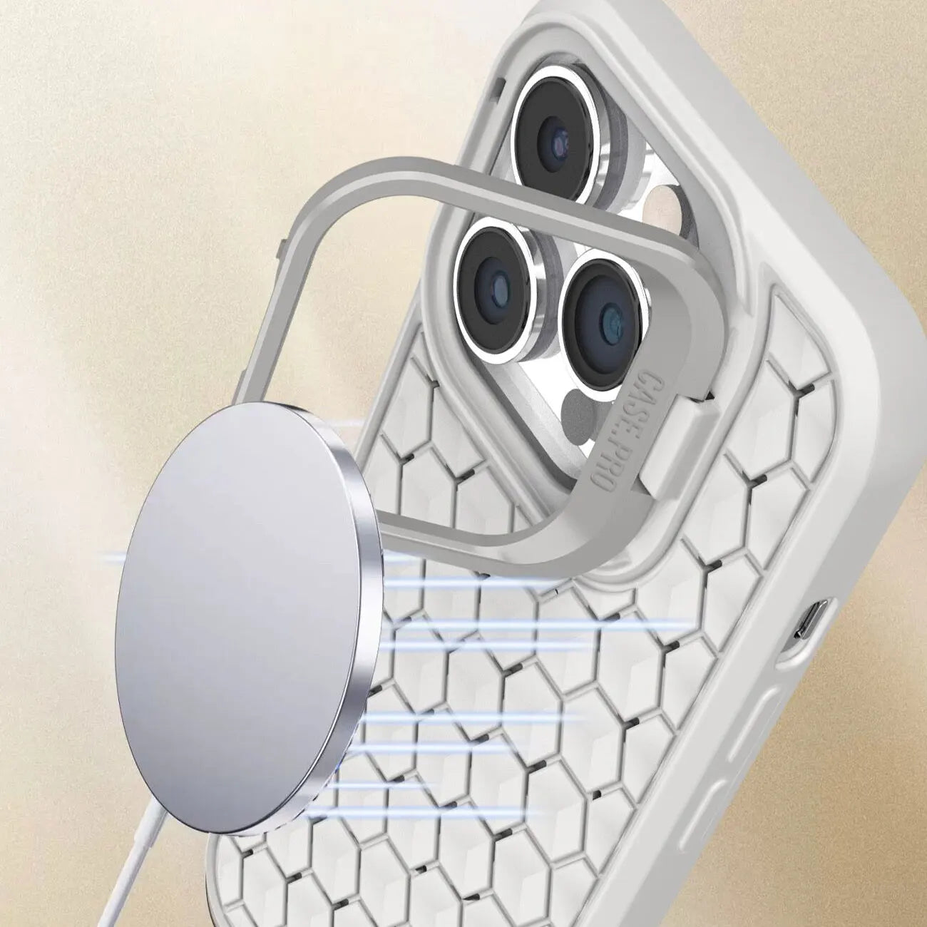 Honeycomb Heat Dissipating Camera Stand iPhone Case