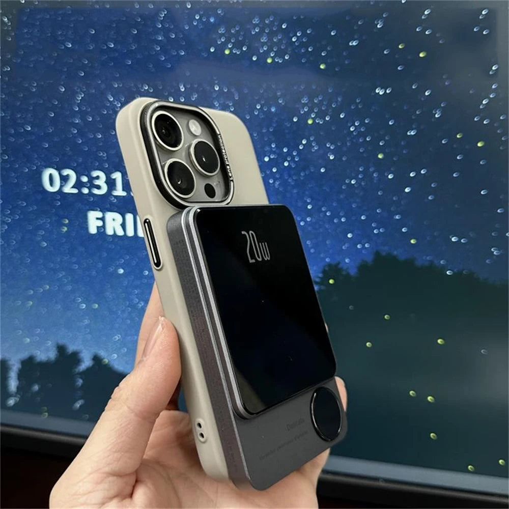 Luxury Solid Color Matte Magnetic Wireless Charge iPhone Case