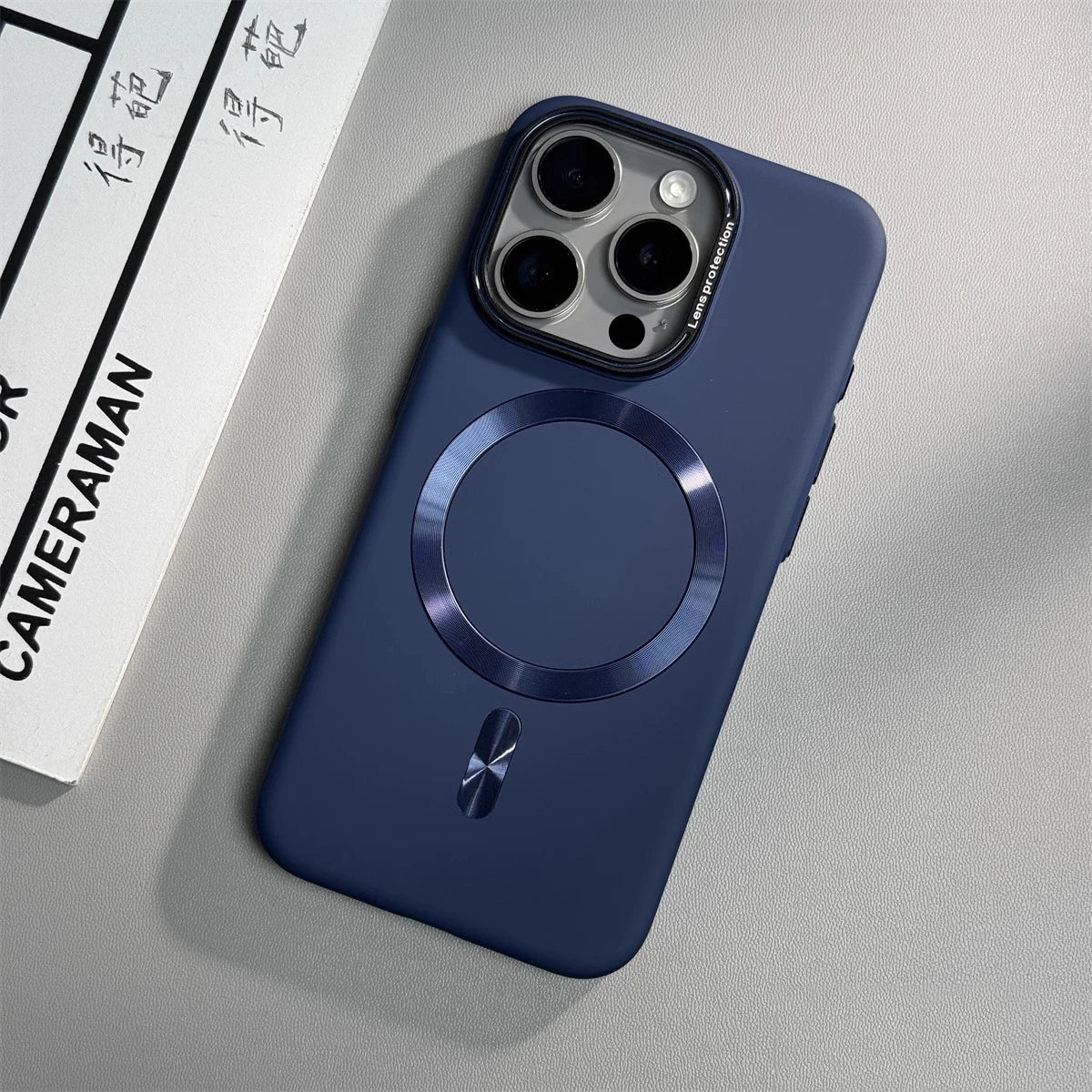 Luxury Solid Color Matte Magnetic Wireless Charge iPhone Case