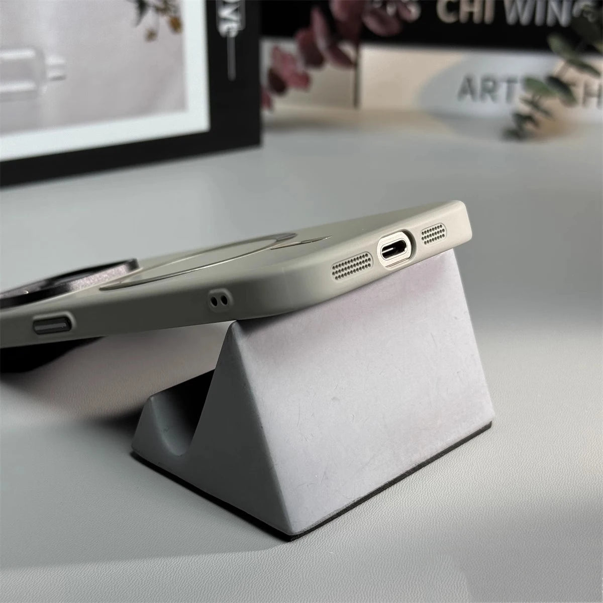 Luxury Solid Color Matte Magnetic Wireless Charge iPhone Case