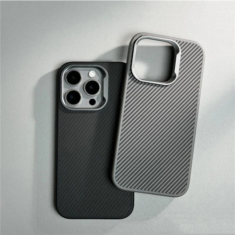 Luxury Carbon Fiber Texture Simple iPhone Case