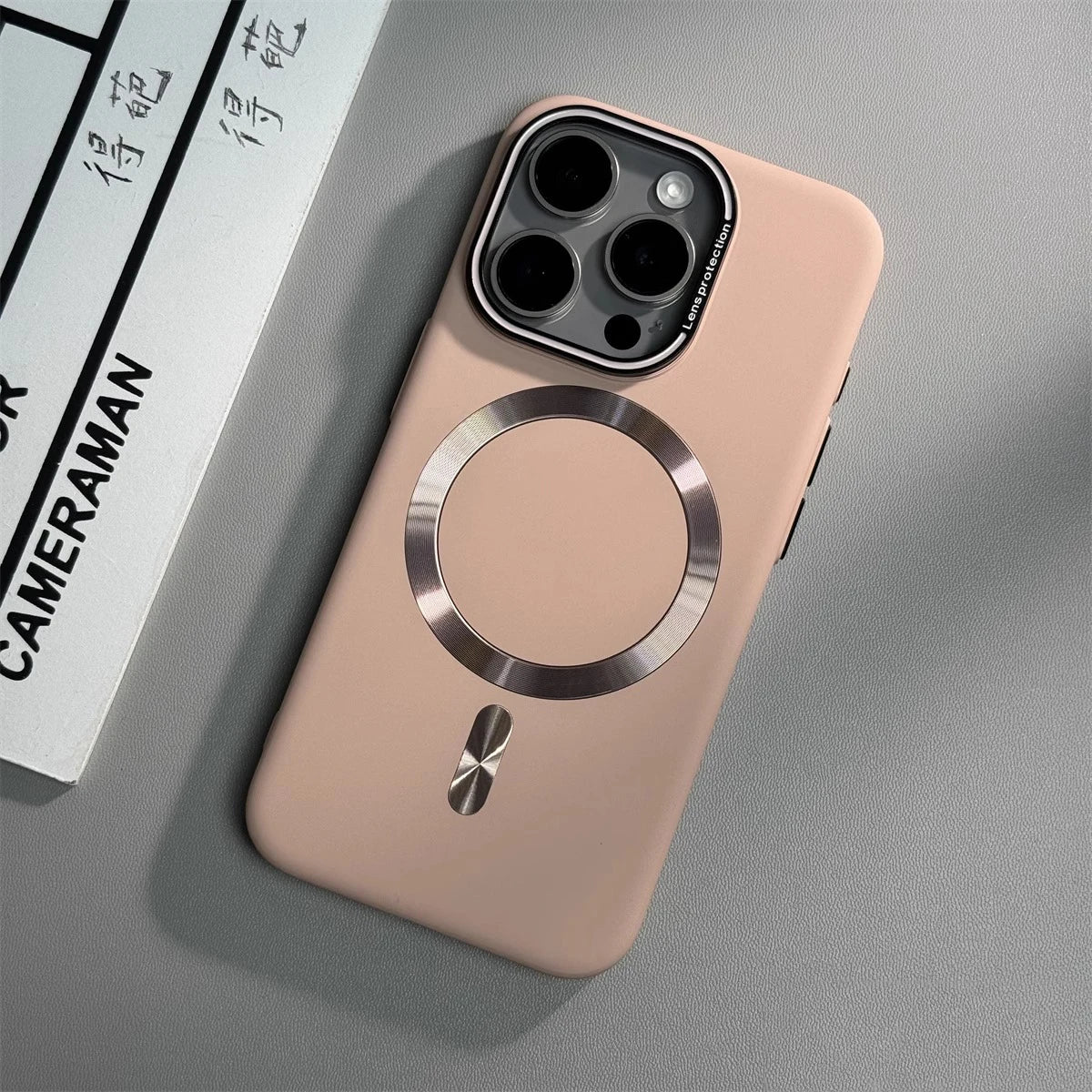 Luxury Solid Color Matte Magnetic Wireless Charge iPhone Case