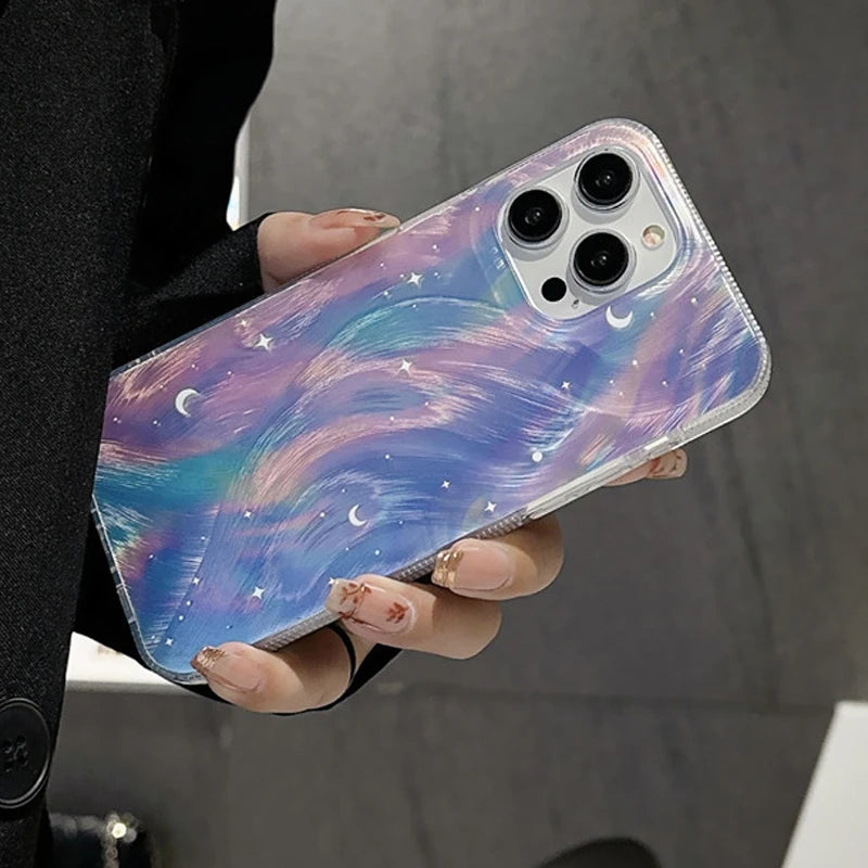 ChicCase Brushed Gradience Starry iPhone Case