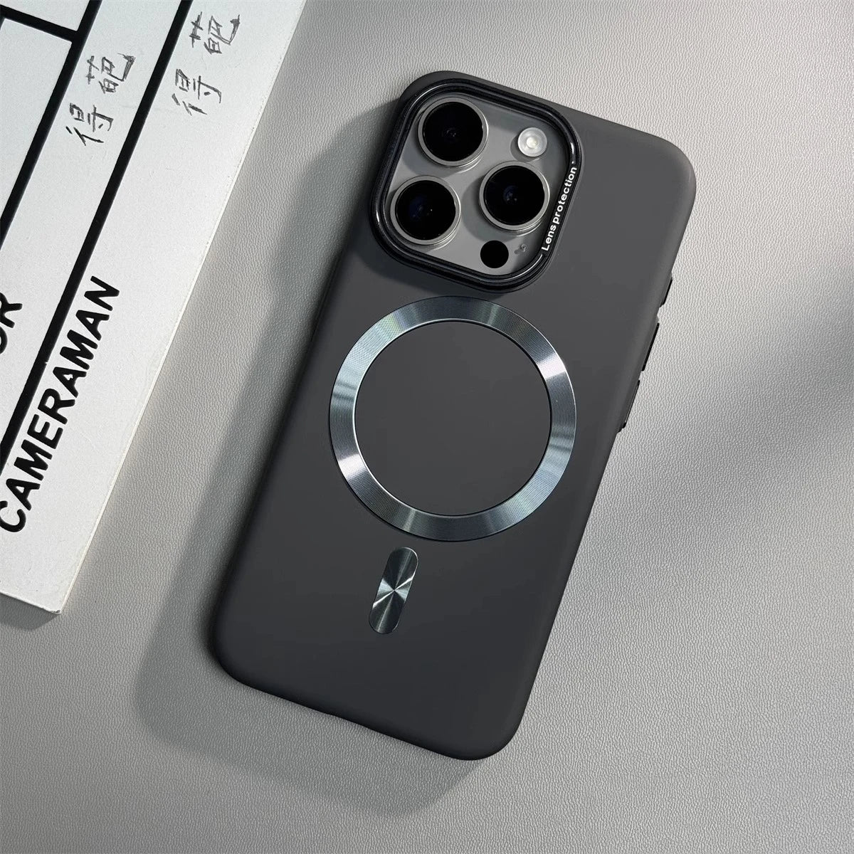 Luxury Solid Color Matte Magnetic Wireless Charge iPhone Case