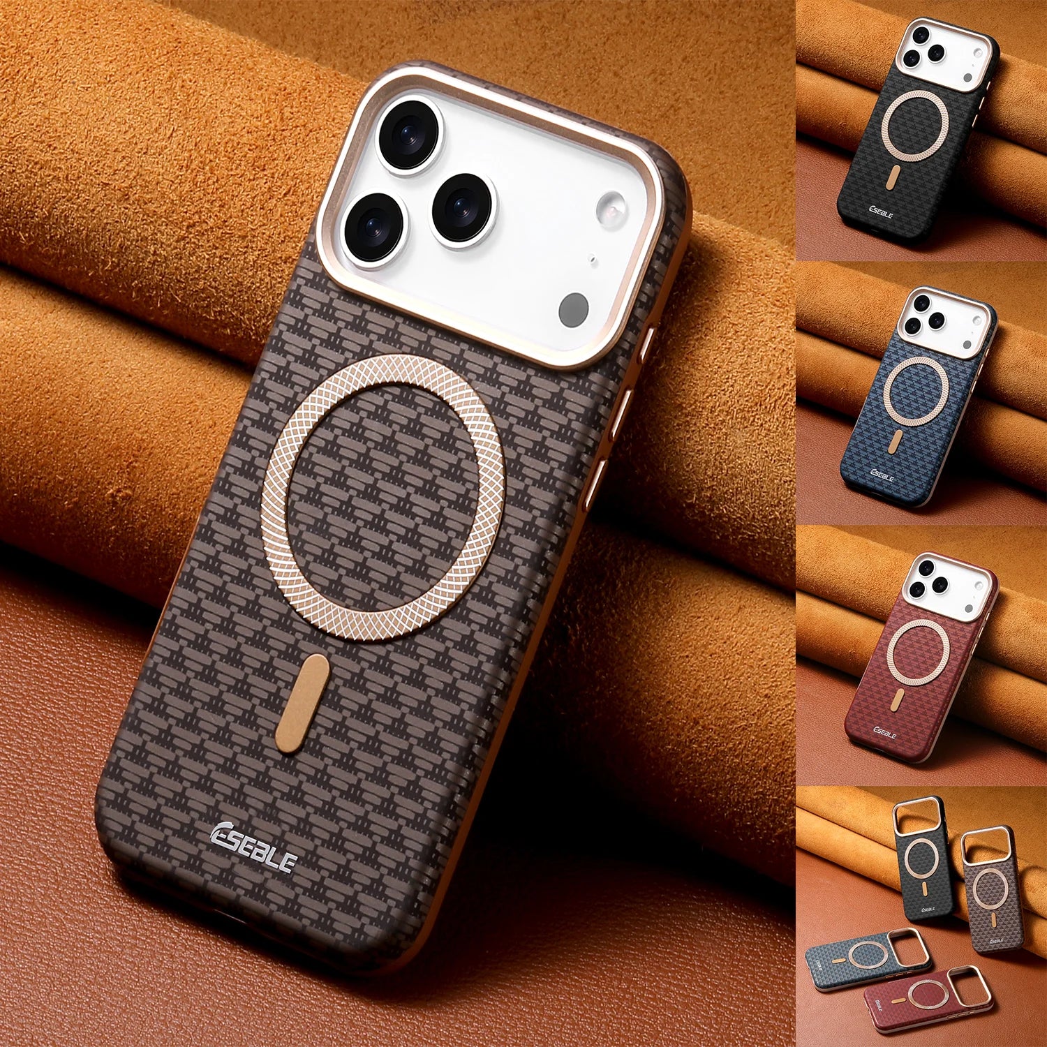Premium Bitmap Leather Magnetic iPhone Case