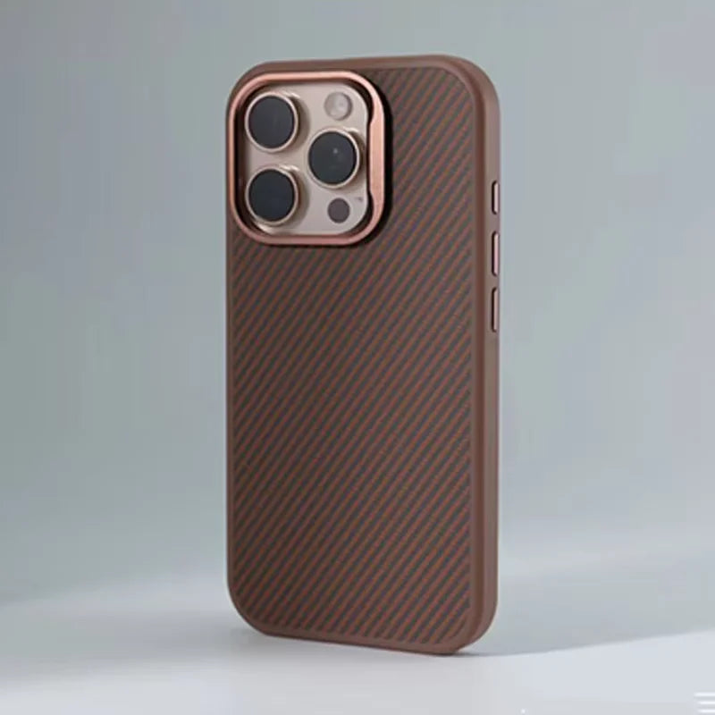 Luxury Carbon Fiber Texture Simple iPhone Case