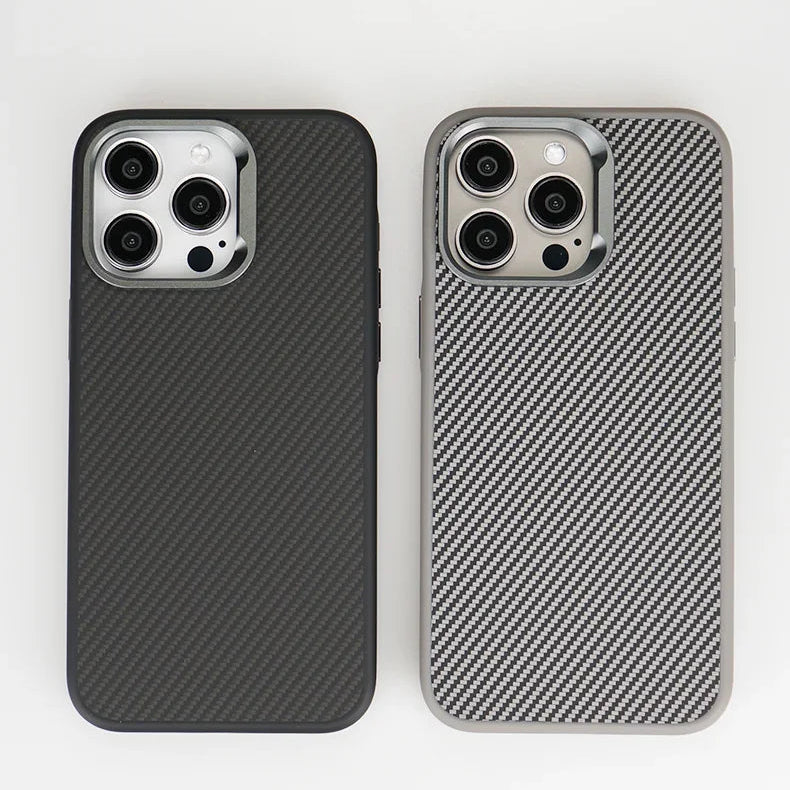 Luxury Carbon Fiber Texture Simple iPhone Case