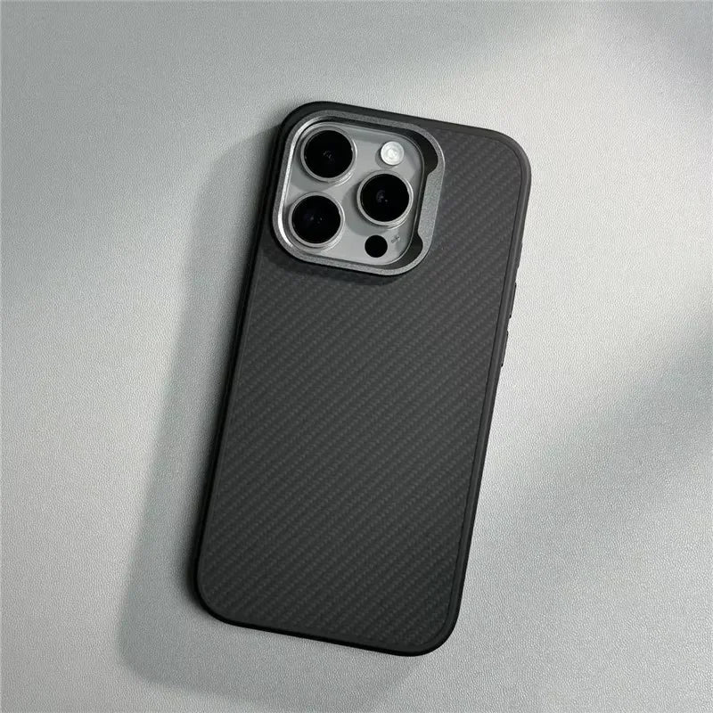Luxury Carbon Fiber Texture Simple iPhone Case