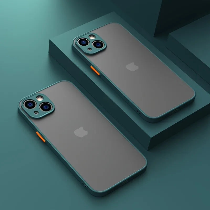 Shockproof Matte Silicone iPhone Case