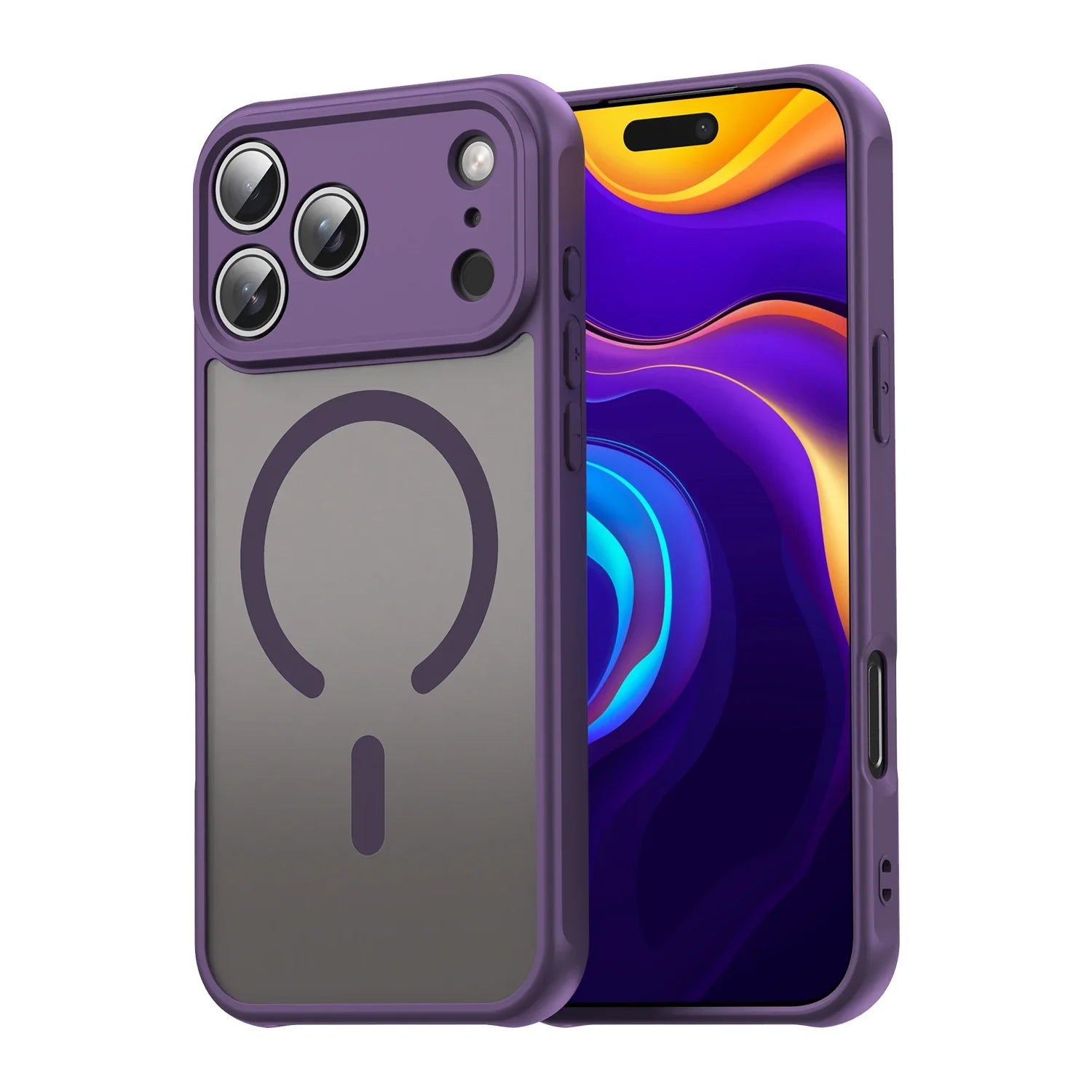 Shockproof Matte Silicone MagSafe Compatible iPhone Case