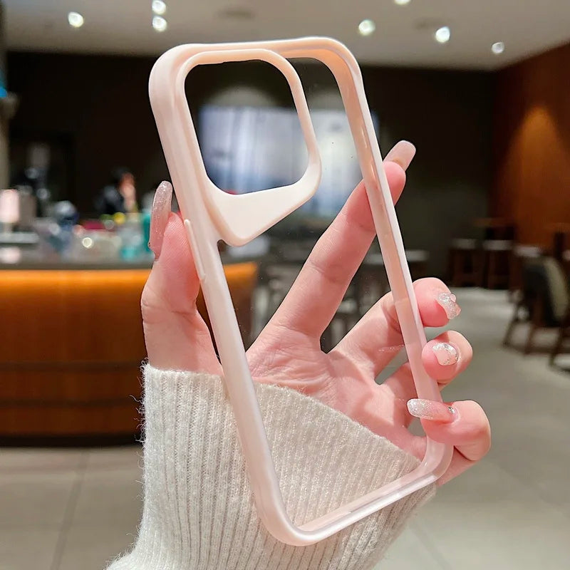 Stylish Camera Lens Clear iPhone Case