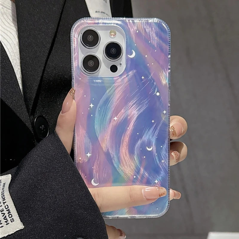 ChicCase Brushed Gradience Starry iPhone Case