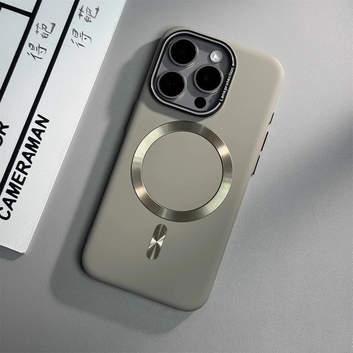 Luxury Solid Color Matte Magnetic Wireless Charge iPhone Case