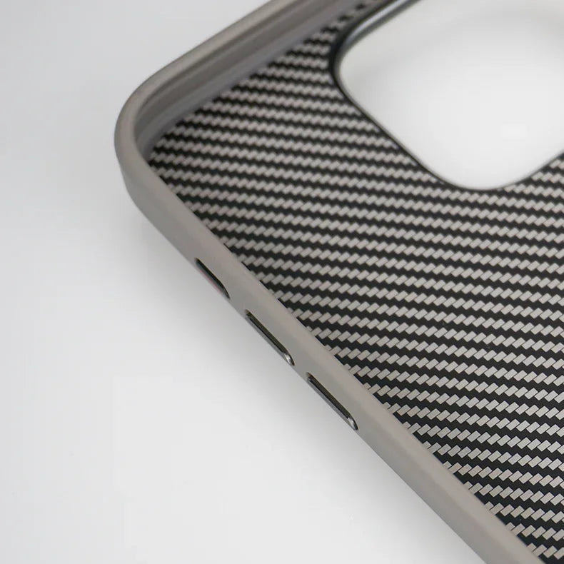 Luxury Carbon Fiber Texture Simple iPhone Case