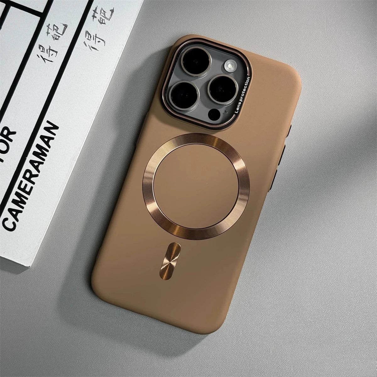Luxury Solid Color Matte Magnetic Wireless Charge iPhone Case