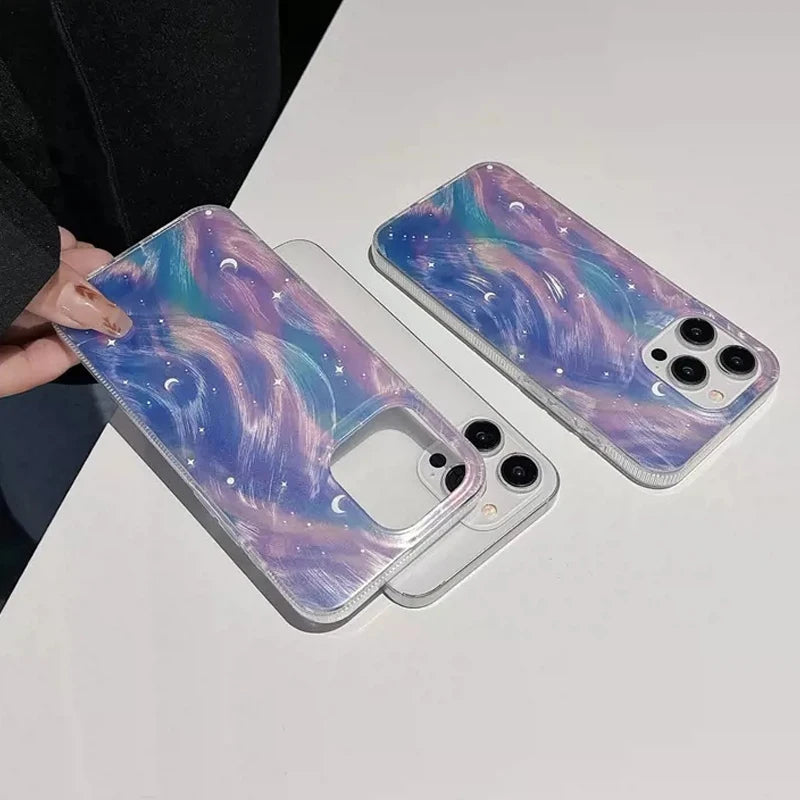 ChicCase Brushed Gradience Starry iPhone Case