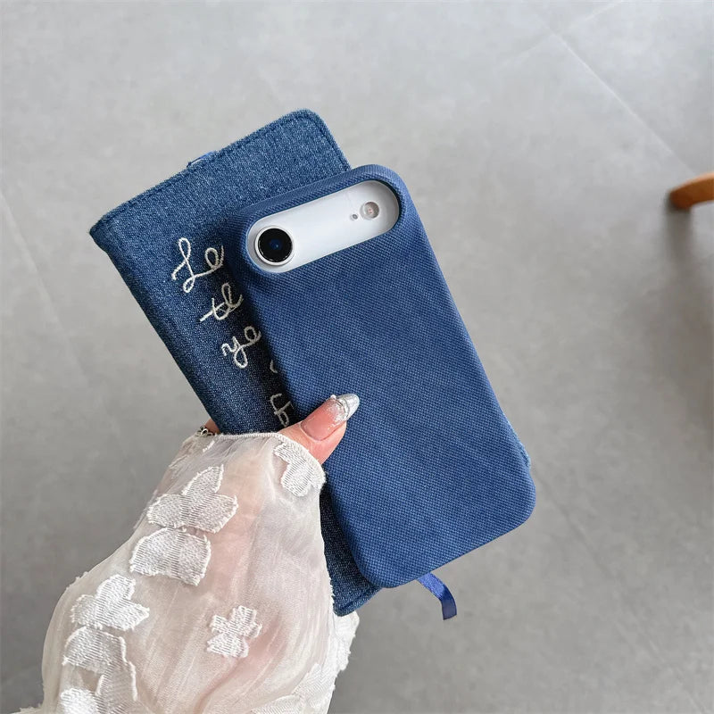 Soft Denim Cloth iPhone Case