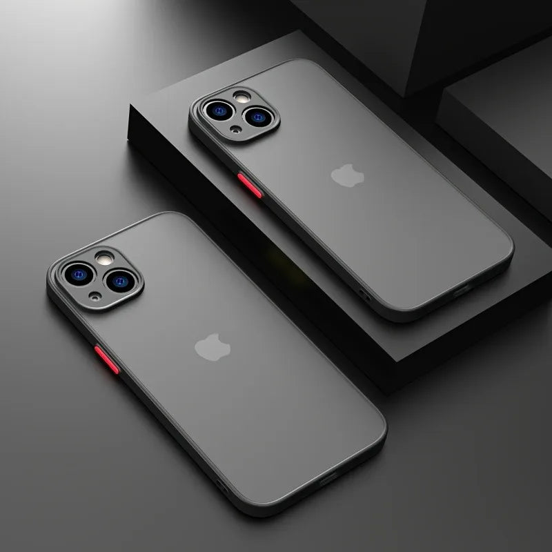 Shockproof Matte Silicone iPhone Case