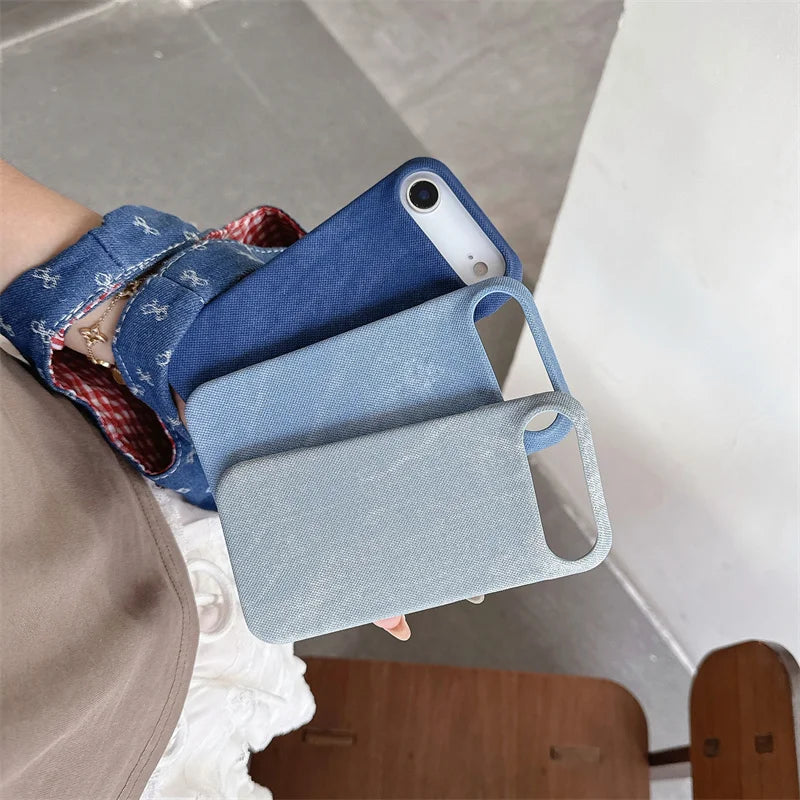 Soft Denim Cloth iPhone Case
