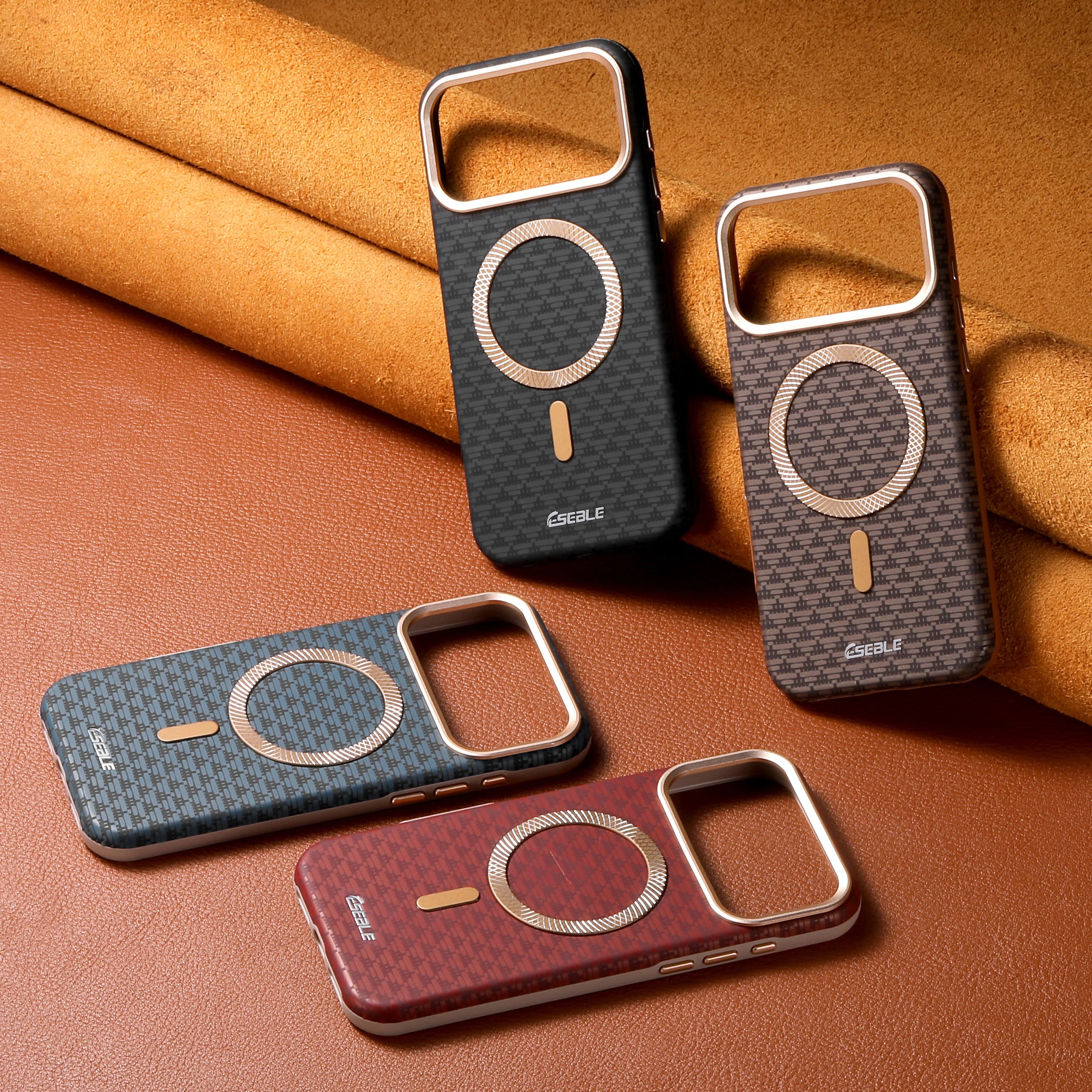 Premium Bitmap Leather Magnetic iPhone Case