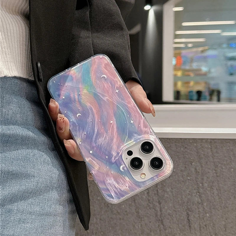 ChicCase Brushed Gradience Starry iPhone Case