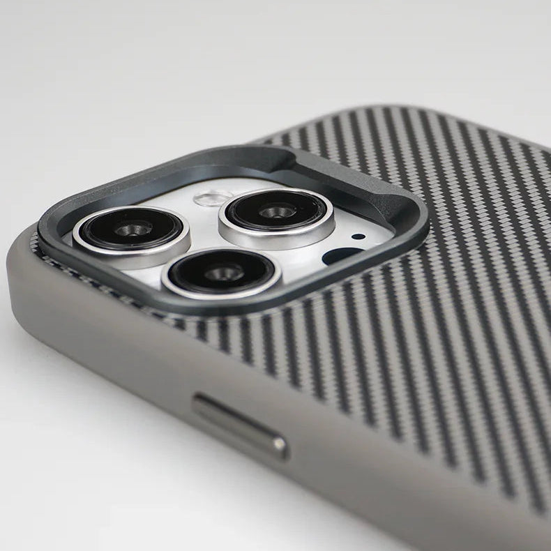 Luxury Carbon Fiber Texture Simple iPhone Case
