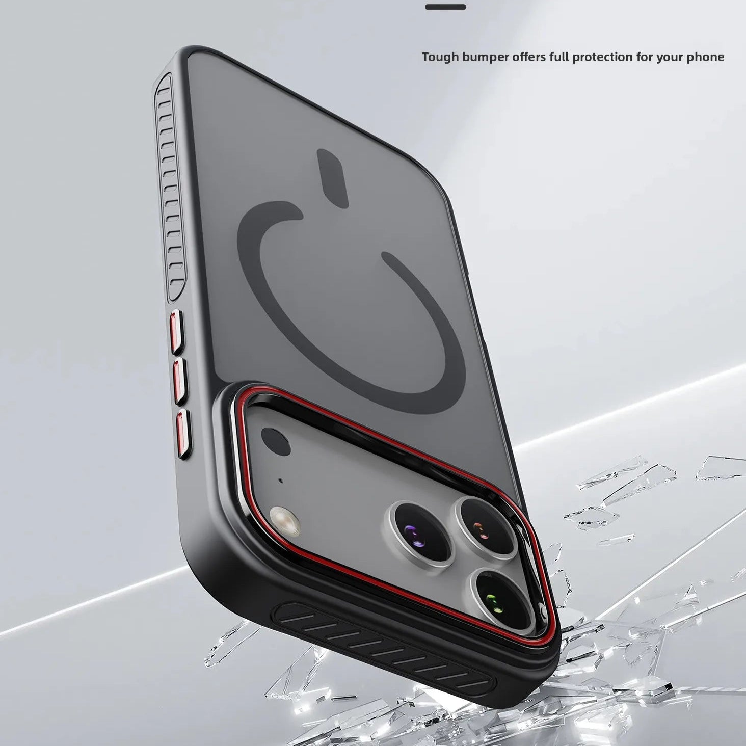 Durable Magnetic Silicone iPhone Case with Shockproof Design
