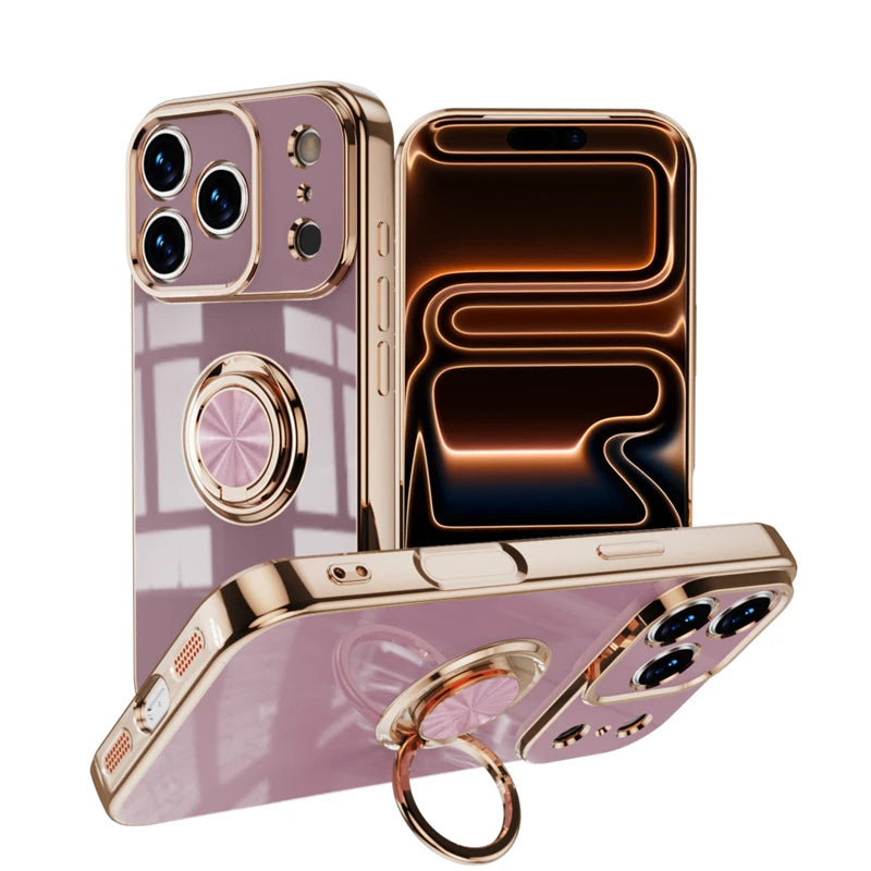 Plated iPhone Case with Ring