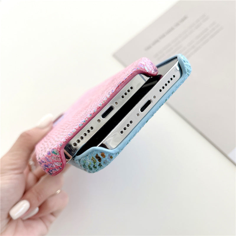 Snakeskin Laser Gradient iPhone Case-Fonally-