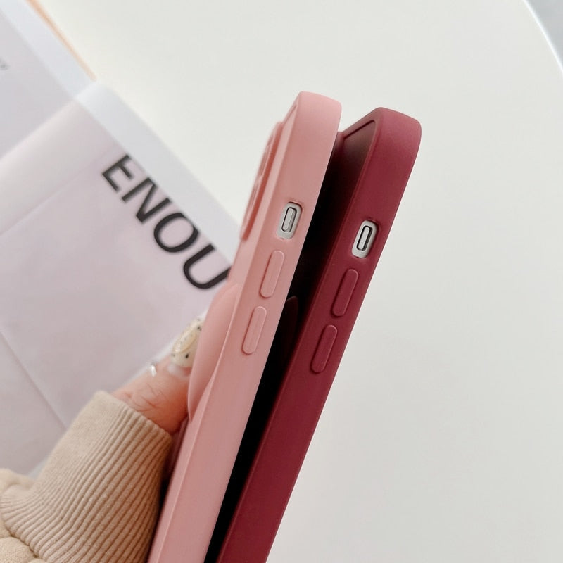 Soft Silicone Bulged Love Heart iPhone Case-Fonally-